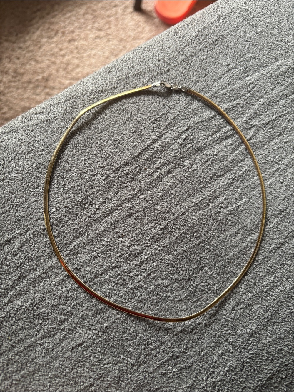 925 
1/15 14k 
Gold Herringbone Collar Necklace - Women Jewelry